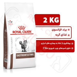 گسترو اینتستینال رویال کنین گربه 2 کیلوگرم ( gastrointestinal royal canin )